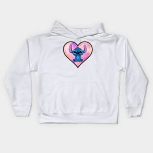 Colorful fantasy heart stitch. Kids Hoodie